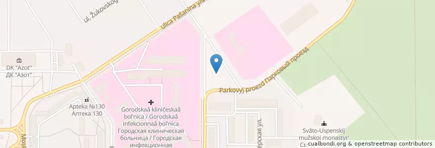 Mapa de ubicacion de НзОйл en Rússia, Distrito Federal Central, Тульская Область, Городской Округ Новомосковск.