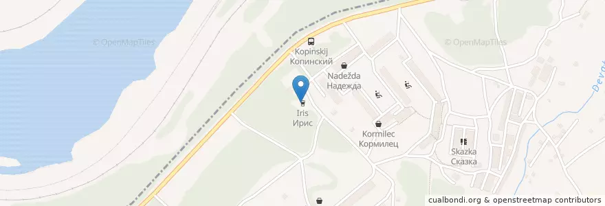 Mapa de ubicacion de Ирис en Rusia, Дальневосточный Федеральный Округ, Хабаровский Край, Ванинский Район.