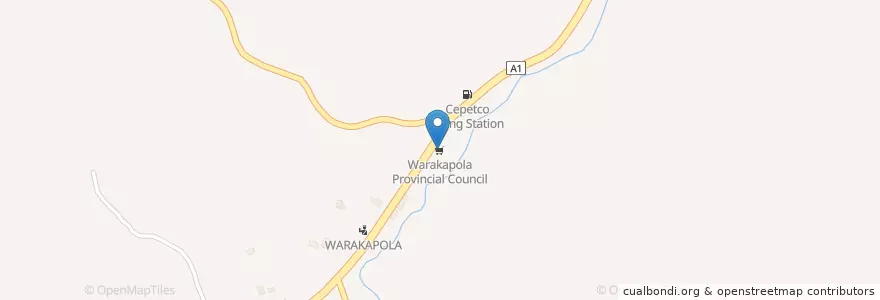 Mapa de ubicacion de Warakapola Provincial Council en Seri-Lanca, සබරගමුව පළාත, කෑගල්ල දිස්ත්‍රික්කය.