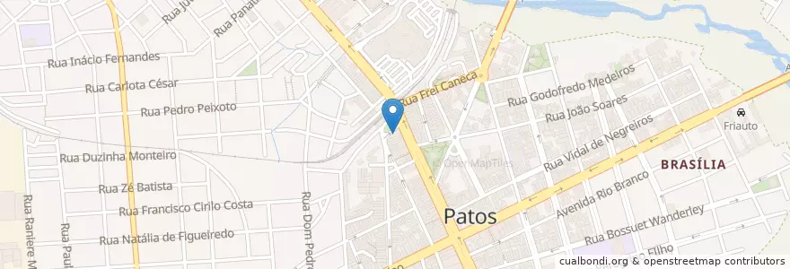 Mapa de ubicacion de Posto Viola en Brazil, Severovýchodní Region, Paraíba, Região Metropolitana De Patos, Região Geográfica Intermediária De Patos, Região Geográfica Imediata De Patos, Patos.