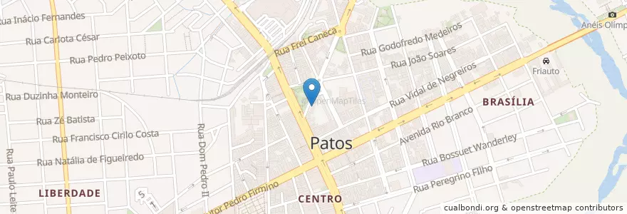 Mapa de ubicacion de China K en 브라질, 북동지방, 파라이바, Região Metropolitana De Patos, Região Geográfica Intermediária De Patos, Região Geográfica Imediata De Patos, Patos.