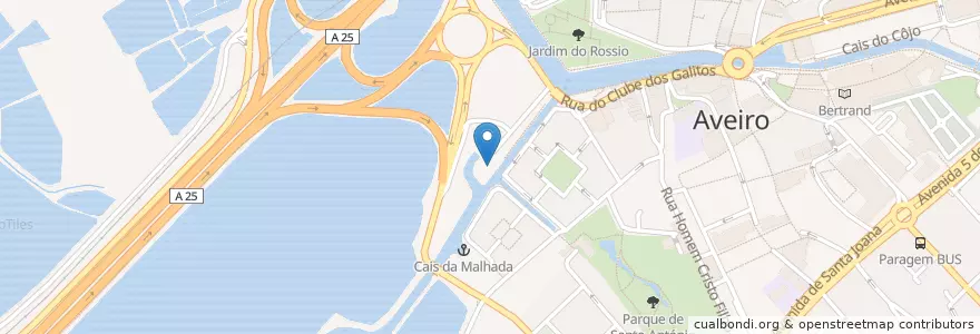 Mapa de ubicacion de Sal en 葡萄牙, Aveiro, Centro, Baixo Vouga, Aveiro, Glória E Vera Cruz.