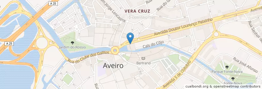 Mapa de ubicacion de Banco Big en Portugal, Aveiro, Centro, Baixo Vouga, Aveiro, Glória E Vera Cruz.