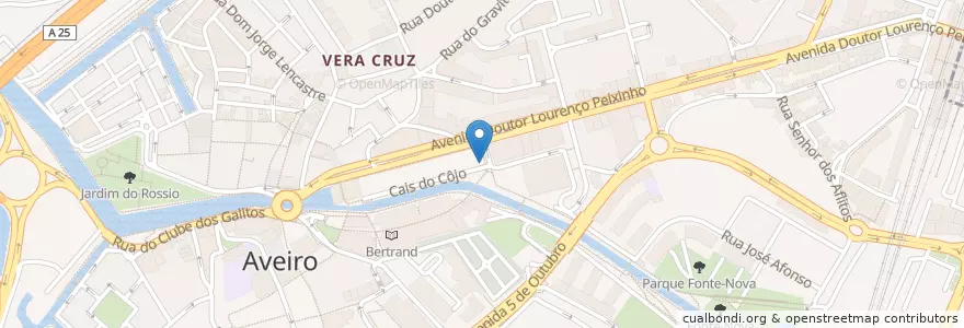 Mapa de ubicacion de Tico-Tico en پرتغال, Aveiro, Centro, Baixo Vouga, Aveiro, Glória E Vera Cruz.
