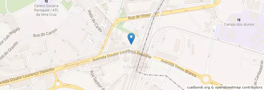 Mapa de ubicacion de Café Veneza en Portekiz, Aveiro, Centro, Baixo Vouga, Aveiro, Glória E Vera Cruz.