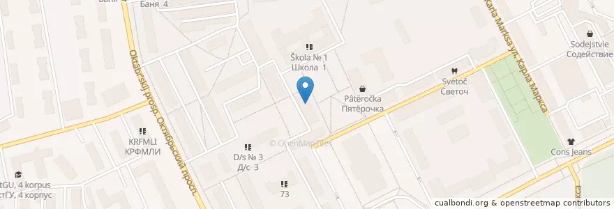 Mapa de ubicacion de Косметологический центр en Rusia, Северо-Западный Федеральный Округ, Komi, Городской Округ Сыктывкар.