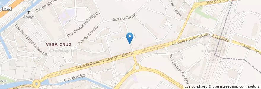 Mapa de ubicacion de Park Meter en Portugal, Aveiro, Centro, Baixo Vouga, Aveiro, Glória E Vera Cruz.