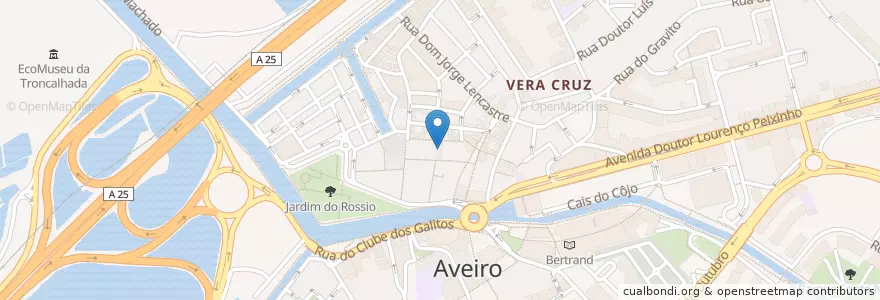 Mapa de ubicacion de Ferro en Portekiz, Aveiro, Centro, Baixo Vouga, Aveiro, Glória E Vera Cruz.