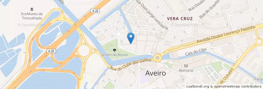 Mapa de ubicacion de FU HUA en 葡萄牙, Aveiro, Centro, Baixo Vouga, Aveiro, Glória E Vera Cruz.