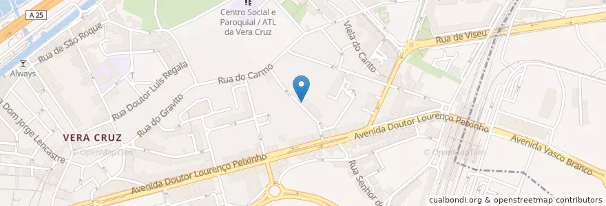 Mapa de ubicacion de Pizzarte en Portugal, Aveiro, Centro, Baixo Vouga, Aveiro, Glória E Vera Cruz.