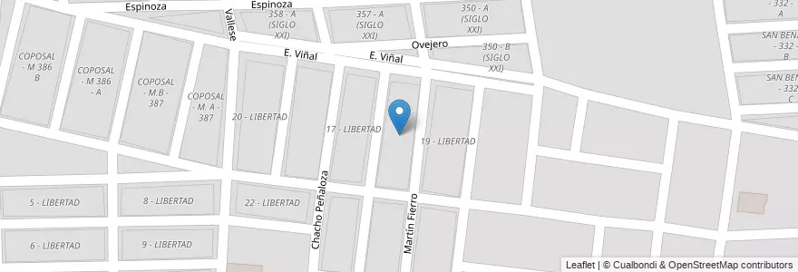 Mapa de ubicacion de 18 - LIBERTAD en アルゼンチン, サルタ州, Capital, Municipio De Salta, Salta.