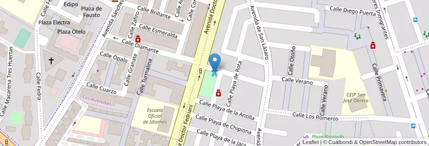 Mapa de ubicacion de 180 Calle Doctor Jaime Marcos en Spanje, Andalusië, Sevilla, Sevilla.