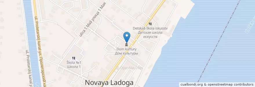 Mapa de ubicacion de Городская библиотека en Rusland, Северо-Западный Федеральный Округ, Oblast Leningrad, Волховский Район, Иссадское Сельское Поселение.