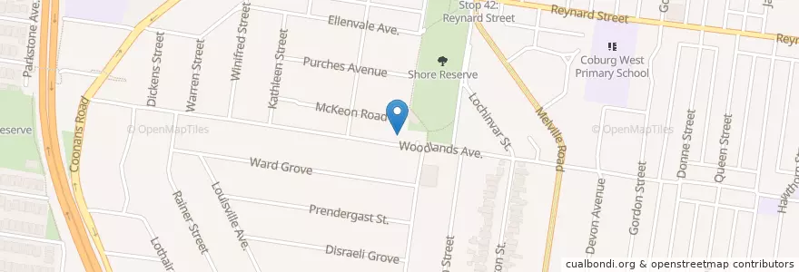 Mapa de ubicacion de Kindergarten and Child and Maternal Health Centre en オーストラリア, ビクトリア, City Of Moreland.