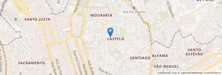 Mapa de ubicacion de Casa do Leão en 포르투갈, Área Metropolitana De Lisboa, Lisboa, Grande Lisboa, 리스본, Santa Maria Maior.