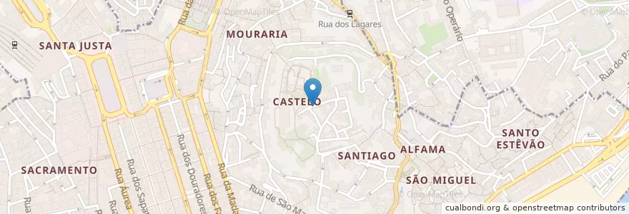 Mapa de ubicacion de Merceraria Castello en البرتغال, Área Metropolitana De Lisboa, Lisboa, Grande Lisboa, لشبونة, Santa Maria Maior.
