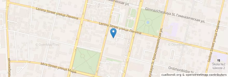 Mapa de ubicacion de Бинбанк en Россия, Южный Федеральный Округ, Краснодарский Край, Городской Округ Краснодар.