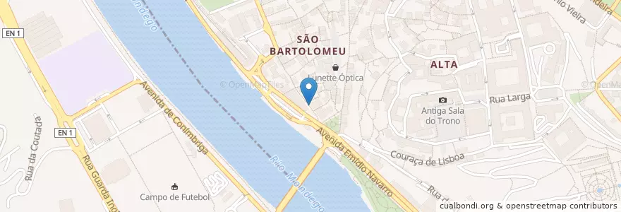 Mapa de ubicacion de Maffa - Sabores & Aromas en پرتغال, Centro, Baixo Mondego, Coimbra, Coimbra, Sé Nova, Santa Cruz, Almedina E São Bartolomeu.