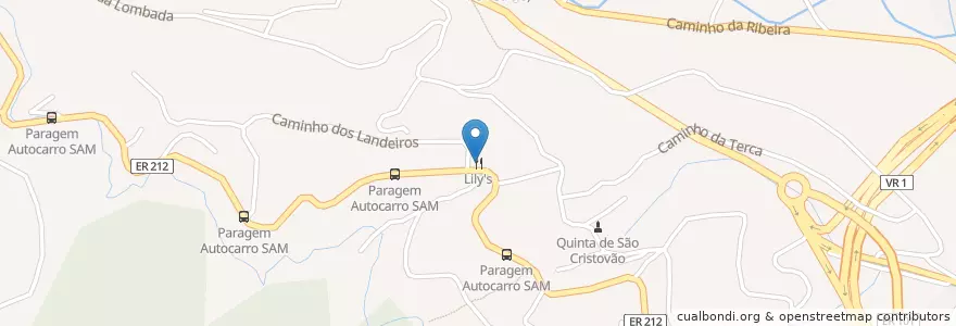 Mapa de ubicacion de Lily's en Portogallo, Machico, Machico.