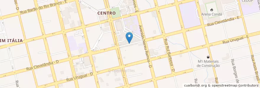 Mapa de ubicacion de Terminal Urbano de Ônibus en 巴西, 南部, 圣卡塔琳娜, Região Geográfica Intermediária De Chapecó, Microrregião De Chapecó, Chapecó.