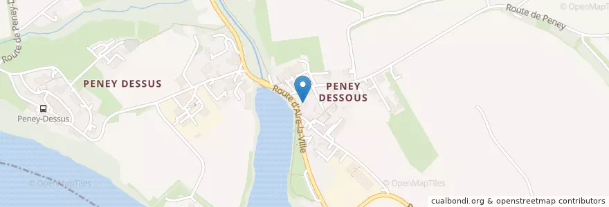 Mapa de ubicacion de Café de Peney en Suiza, Ginebra, Ginebra, Satigny.