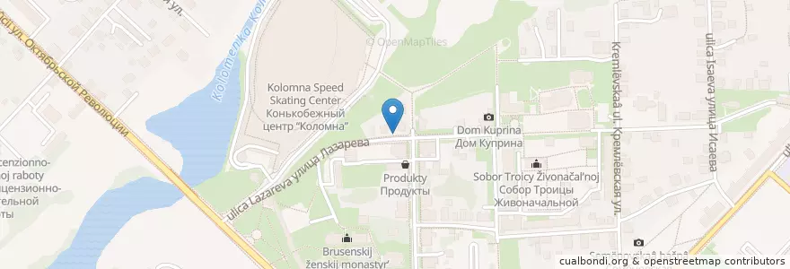 Mapa de ubicacion de колонка en Rusia, Distrito Federal Central, Óblast De Moscú, Коломенский Городской Округ.
