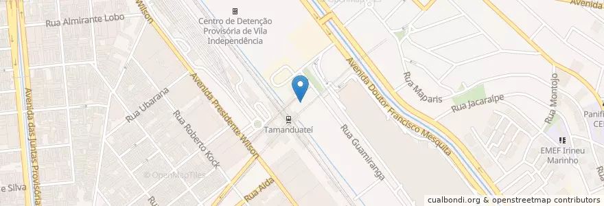 Mapa de ubicacion de Bicicletário CPTM en البَرَازِيل, المنطقة الجنوبية الشرقية, ساو باولو, Região Geográfica Intermediária De São Paulo, Região Metropolitana De São Paulo, Região Imediata De São Paulo, ساو باولو.