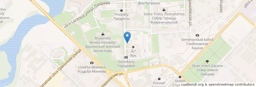 Mapa de ubicacion de Намёки en Rusia, Distrito Federal Central, Óblast De Moscú, Коломенский Городской Округ.
