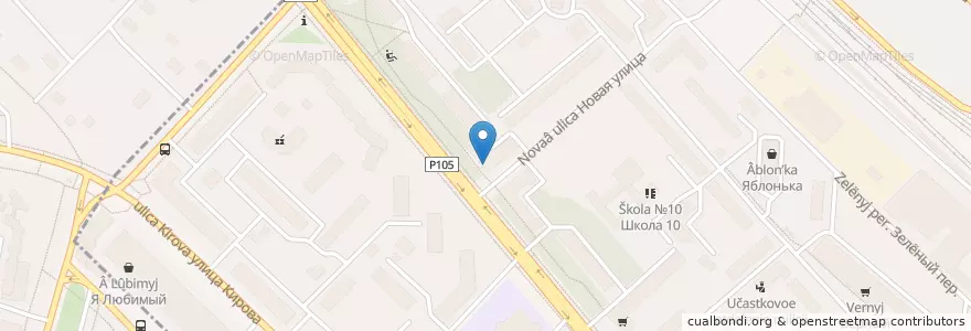 Mapa de ubicacion de Библиотека №12 en روسيا, Центральный Федеральный Округ, محافظة موسكو, Городской Округ Люберцы.