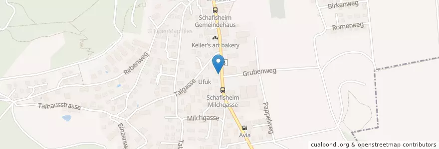 Mapa de ubicacion de Avia en سويسرا, Aargau, Bezirk Lenzburg, Schafisheim.
