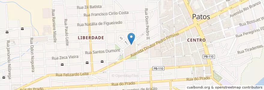 Mapa de ubicacion de Caixa Econômica en Brezilya, Kuzeydoğu Bölgesi, Paraíba, Região Metropolitana De Patos, Região Geográfica Intermediária De Patos, Região Geográfica Imediata De Patos, Patos.