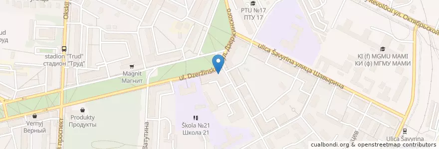 Mapa de ubicacion de Троно en روسيا, Центральный Федеральный Округ, محافظة موسكو, Коломенский Городской Округ.