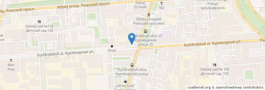 Mapa de ubicacion de Фонарь en Russie, District Fédéral Du Nord-Ouest, Oblast De Léningrad, Saint-Pétersbourg, Адмиралтейский Район, Екатерингофский Округ.