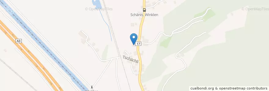 Mapa de ubicacion de Windegg en Zwitserland, Sankt Gallen, Wahlkreis See-Gaster, Schänis.