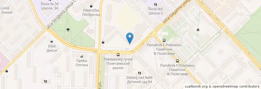 Mapa de ubicacion de Аптека en Rússia, Distrito Federal Central, Рязанская Область, Городской Округ Рязань.