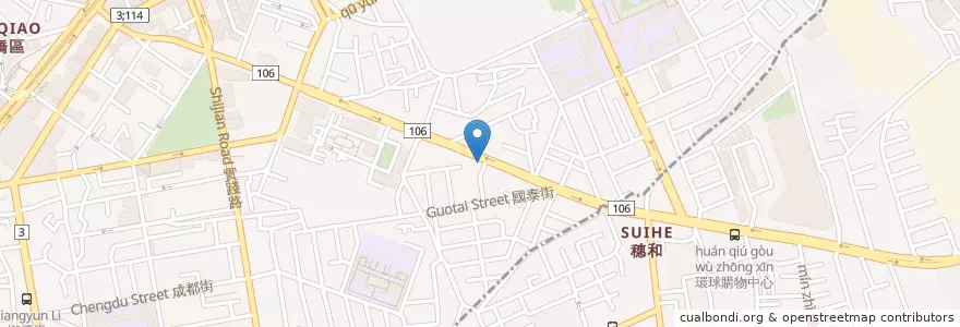 Mapa de ubicacion de 臺灣土地銀行 en 타이완, 신베이 시, 반차오 구.