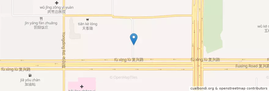 Mapa de ubicacion de 西部食府 en Çin, Pekin, Hebei, 海淀区.
