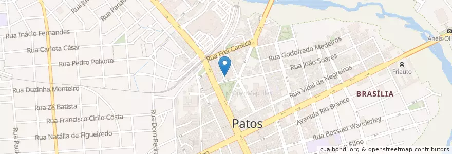 Mapa de ubicacion de Posto Gipagel en Brasil, Região Nordeste, Paraíba, Região Metropolitana De Patos, Região Geográfica Intermediária De Patos, Região Geográfica Imediata De Patos, Patos.