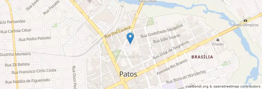 Mapa de ubicacion de William's Bar en برزیل, منطقه شمال شرقی برزیل, پارائیبا, Região Metropolitana De Patos, Região Geográfica Intermediária De Patos, Região Geográfica Imediata De Patos, Patos.