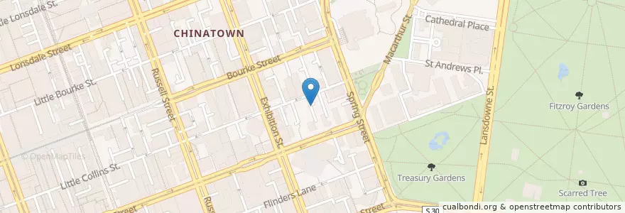 Mapa de ubicacion de Liaison en 澳大利亚, 维多利亚州, City Of Melbourne.