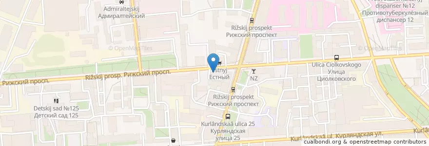 Mapa de ubicacion de Флотилия en Russia, Northwestern Federal District, Leningrad Oblast, Saint Petersburg, Адмиралтейский Район.