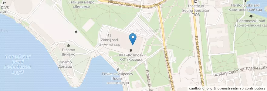 Mapa de ubicacion de Космос en ロシア, ウラル連邦管区, スヴェルドロフスク州, エカテリンブルク管区.