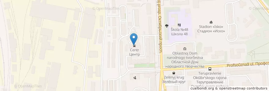 Mapa de ubicacion de Центр en Rusia, Приволжский Федеральный Округ, Óblast De Kírov, Городской Округ Киров.