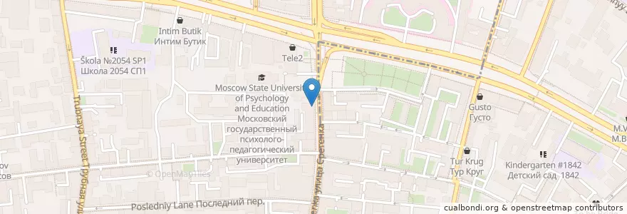 Mapa de ubicacion de Волконский en Rusland, Centraal Federaal District, Moskou, Центральный Административный Округ, Мещанский Район.