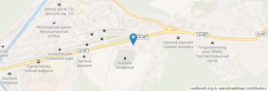 Mapa de ubicacion de Автомойка en Russia, South Federal District, Krasnodar Krai, Resort Town Of Sochi (Municipal Formation).