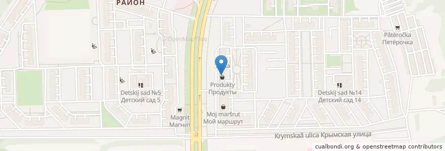 Mapa de ubicacion de Аригато en Rusland, Centraal Federaal District, Oblast Koersk, Курский Район, Городской Округ Курск.