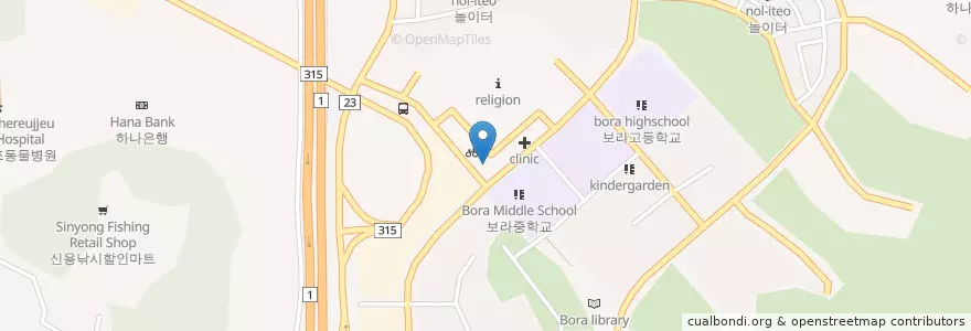 Mapa de ubicacion de 농협 (nonhyup bank) en کره جنوبی, گیونگی-دو, 용인시, 기흥구.