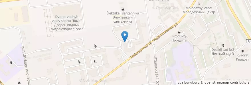 Mapa de ubicacion de Рузская автошкола en ロシア, 中央連邦管区, モスクワ州, Рузский Городской Округ.