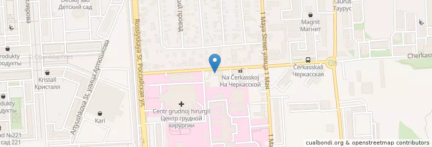 Mapa de ubicacion de Seven eleven en روسيا, منطقة فيدرالية جنوبية, منطقة كراسنودار, Городской Округ Краснодар.
