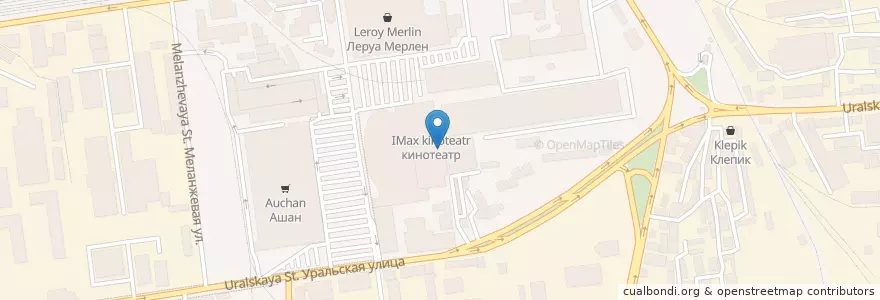 Mapa de ubicacion de IMAX en روسیه, Южный Федеральный Округ, Краснодарский Край, Городской Округ Краснодар.